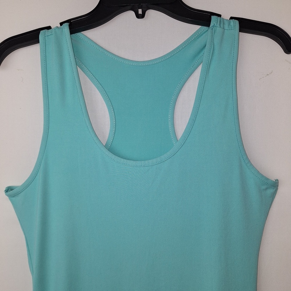 White Mark Cameron Maxi Dress Mint S Teal Racerback Slim Fit Beachwear Coastal View 2